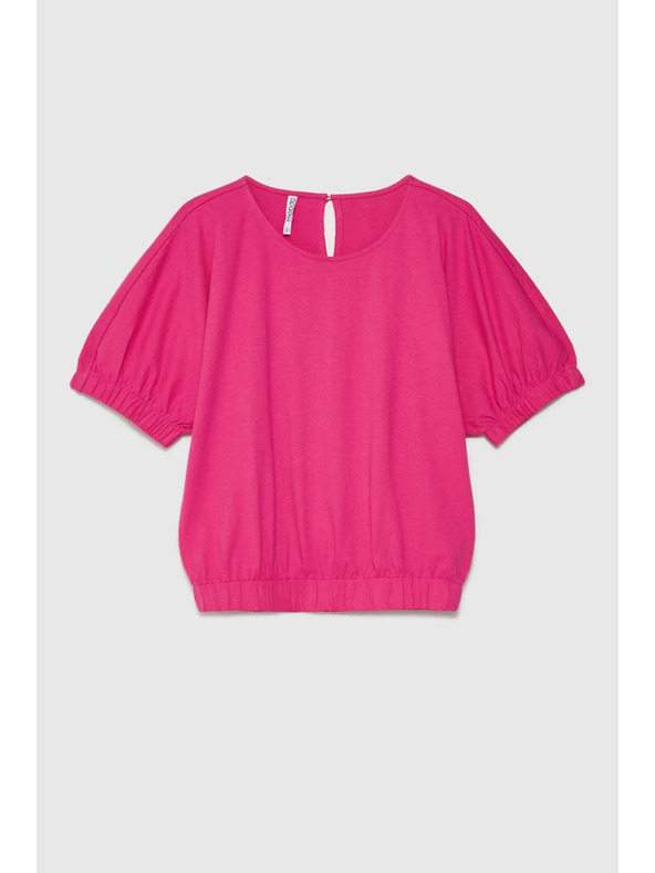 Moodo Фуксия дамска памучна тениска Moodo