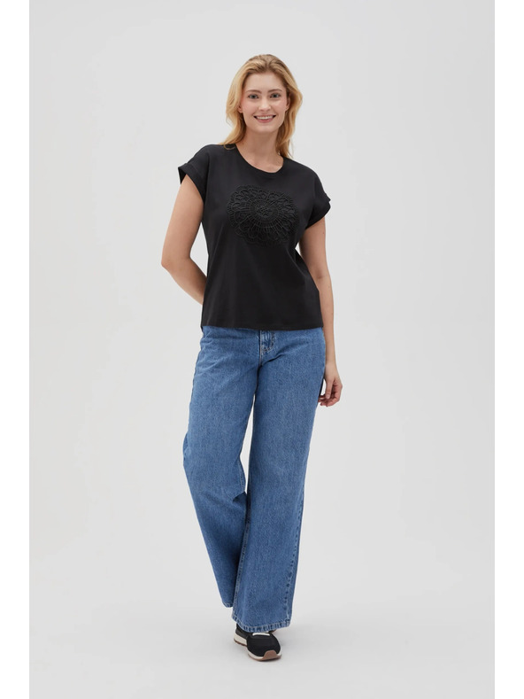 Moodo Черна дамска дълга рокля Moodo