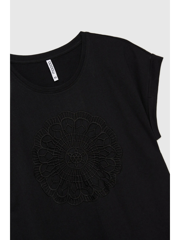 Moodo Черна дамска дълга рокля Moodo