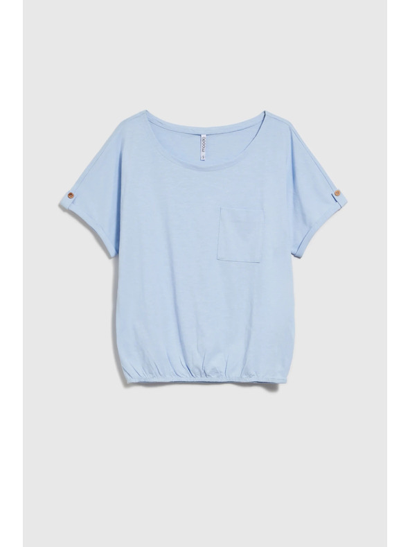 Moodo Светлосиня дамска тениска Moodo