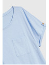 Moodo Светлосиня дамска тениска Moodo