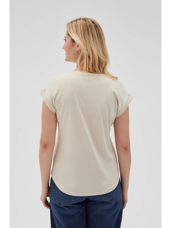 Moodo Светлобежова дамска тениска Moodo