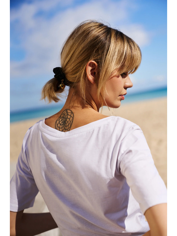 Moodo Бяла дамска тениска Moodo