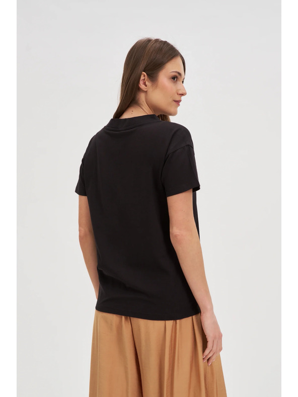 Moodo Черна дамска тениска Moodo