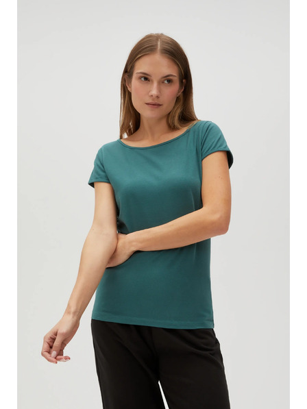 Moodo Зелена дамска риза тип "чино" Moodo