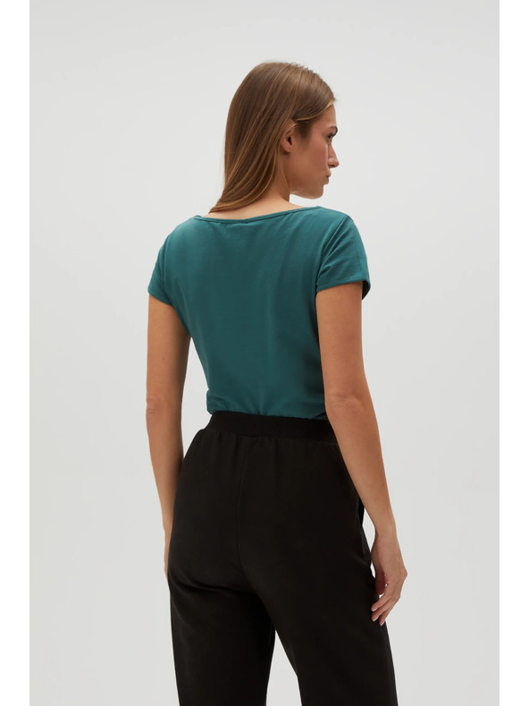 Moodo Зелена дамска риза тип "чино" Moodo