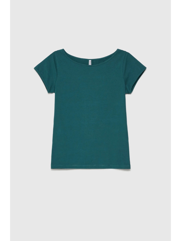 Moodo Зелена дамска риза тип "чино" Moodo