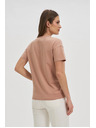 Moodo Светлокафява дамска тениска Moodo