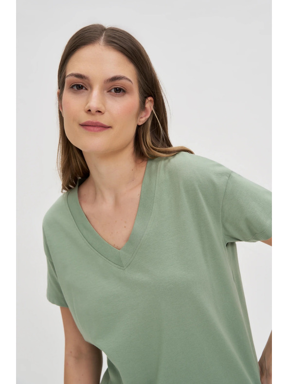 Moodo Маслинена дамска тениска Moodo