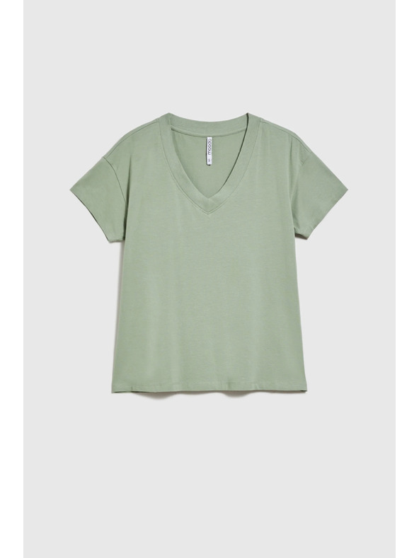 Moodo Маслинена дамска тениска Moodo