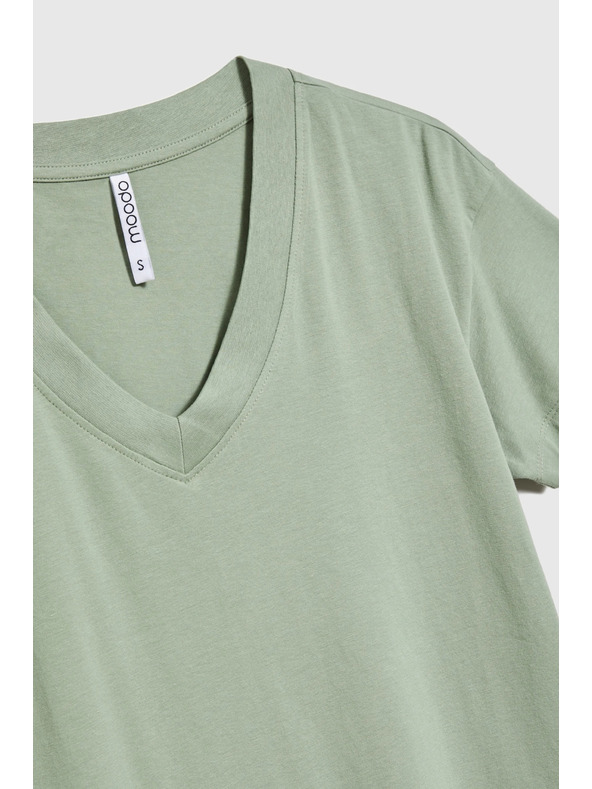 Moodo Маслинена дамска тениска Moodo