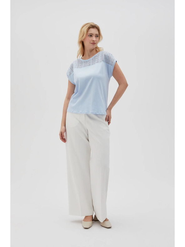 Moodo Светлосиня дамска тениска Moodo