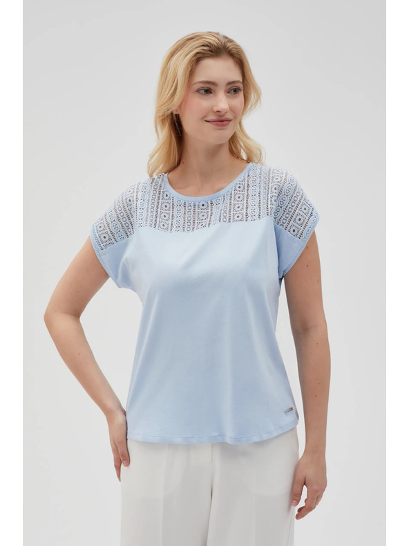 Moodo Светлосиня дамска тениска Moodo