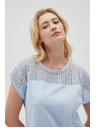 Moodo Светлосиня дамска тениска Moodo