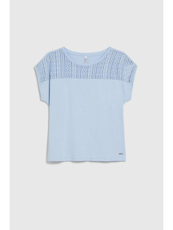 Moodo Светлосиня дамска тениска Moodo