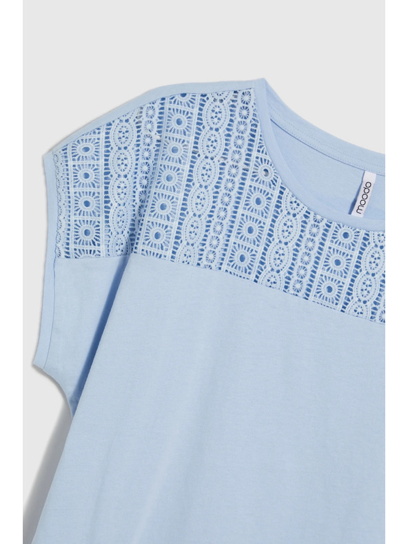Moodo Светлосиня дамска тениска Moodo