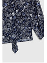 Moodo Тъмносиня щампована дамска блуза