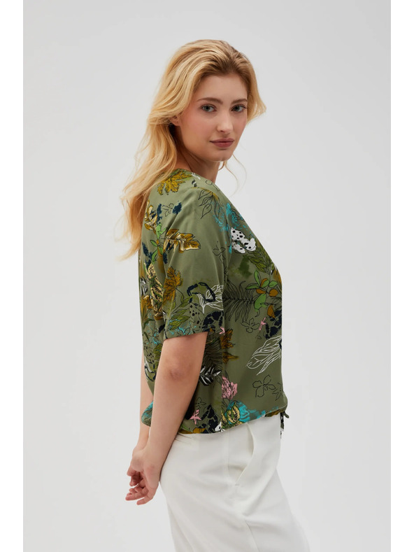 Moodo Маслинена дамска риза