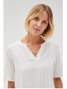 Moodo Бяла дамска блуза с връзване