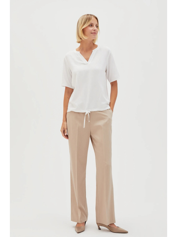 Moodo Бяла дамска блуза с връзване