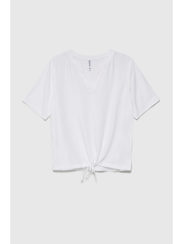 Moodo Бяла дамска блуза с връзване