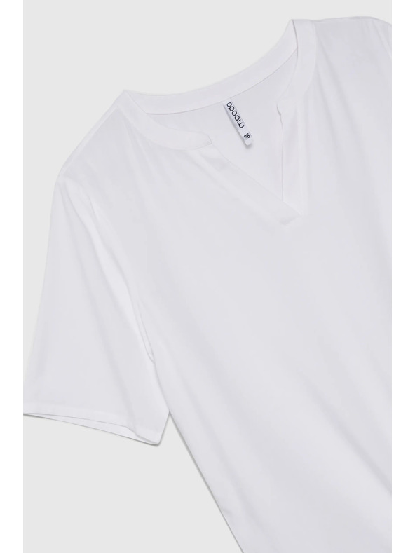 Moodo Бяла дамска блуза с връзване