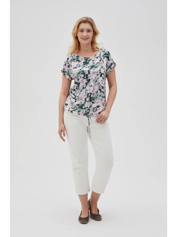 Moodo Розова дамска блуза с връзване