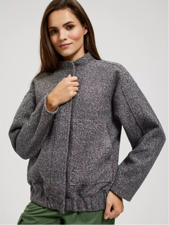 Moodo Сив melanže бомбър