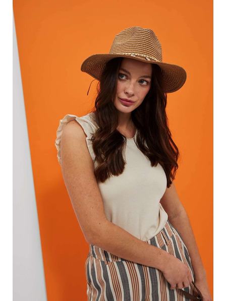 Moodo Бежова дамска шапка