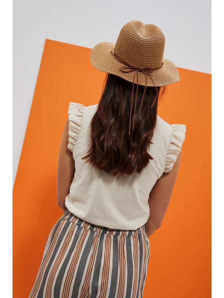 Moodo Бежова дамска шапка