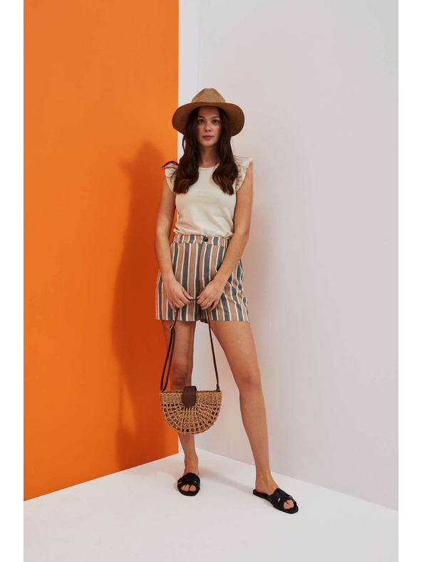 Moodo Бежова дамска шапка