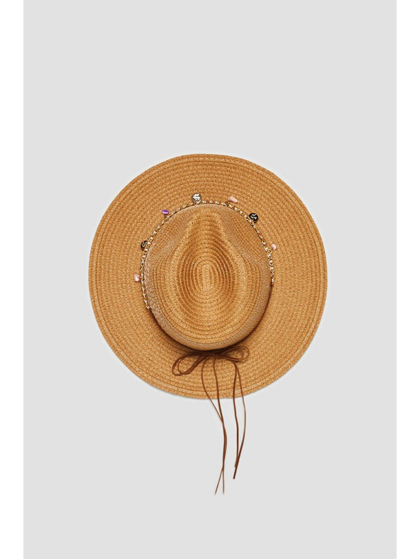 Moodo Бежова дамска шапка