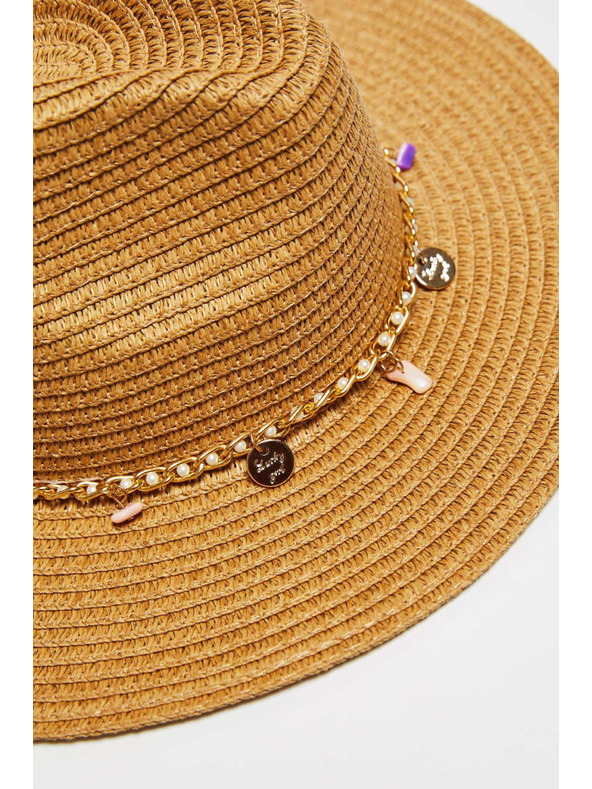 Moodo Бежова дамска шапка