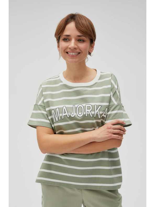 Moodo Маслинени райета тениска