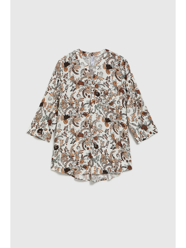 Moodo Бежова дамска риза