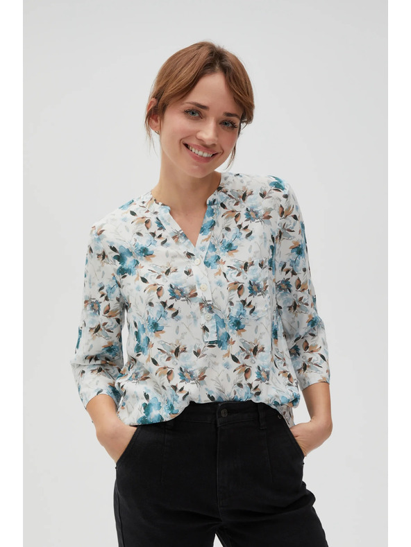 Moodo Свежозелена дамска риза