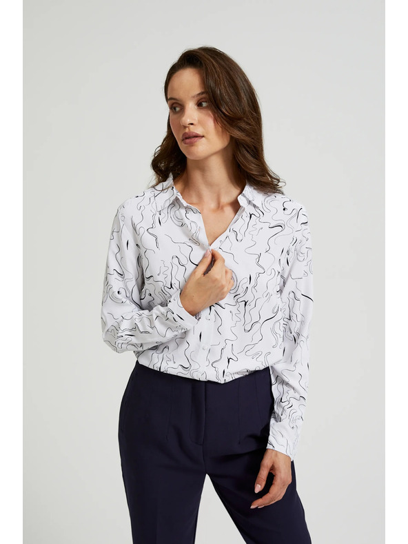Moodo Бяла дамска риза