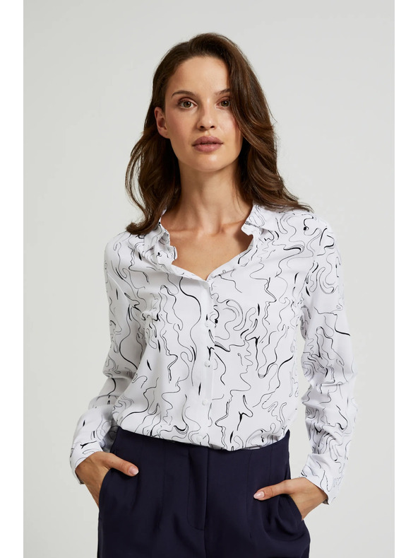 Moodo Бяла дамска риза