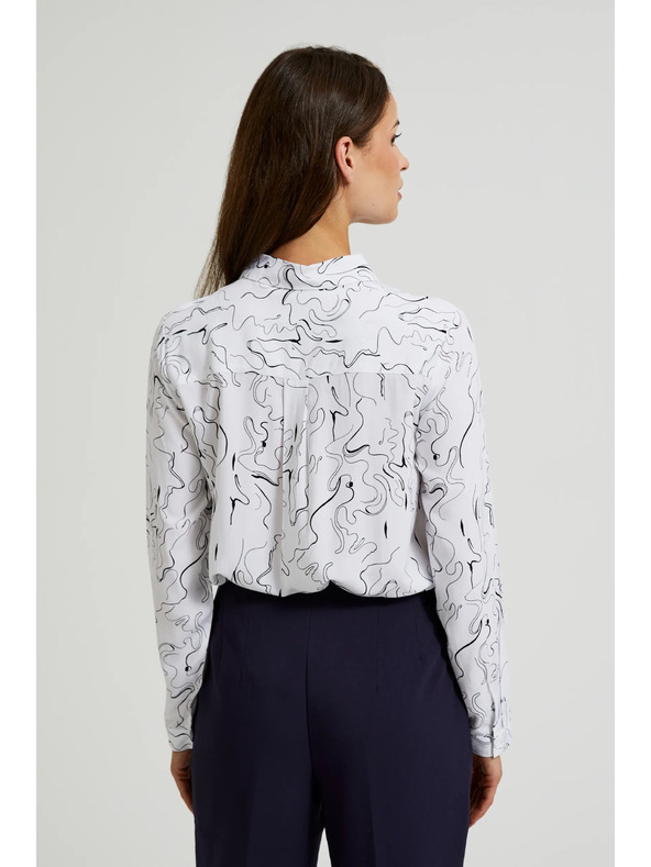 Moodo Бяла дамска риза