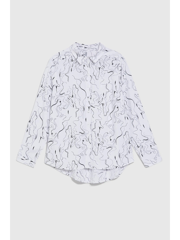 Moodo Бяла дамска риза