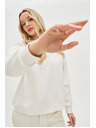 Moodo Бял дамски суитшърт