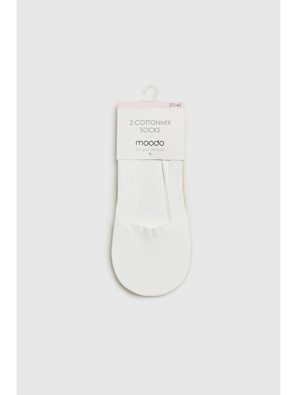 Moodo Бели дамски чорапи