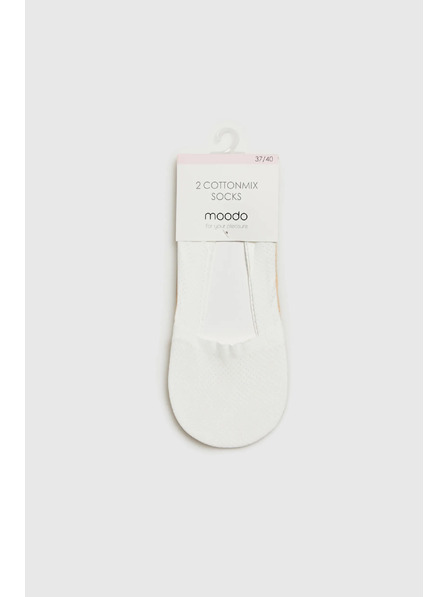 Moodo Бели дамски чорапи