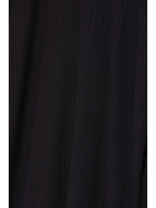 Moodo Черна дамска тениска с дълъг ръкав