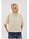 Moodo Бежова дамска тениска