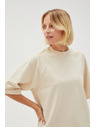 Moodo Бежова дамска тениска