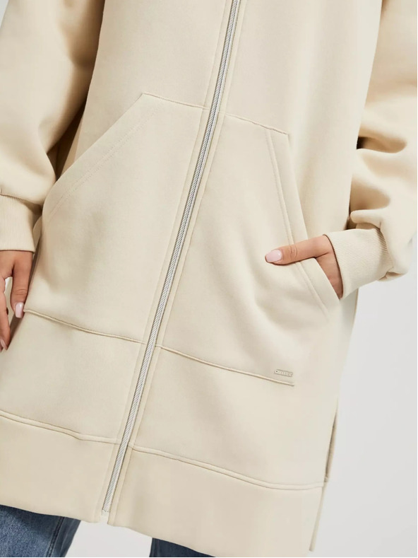 Moodo Бежово дълго яке