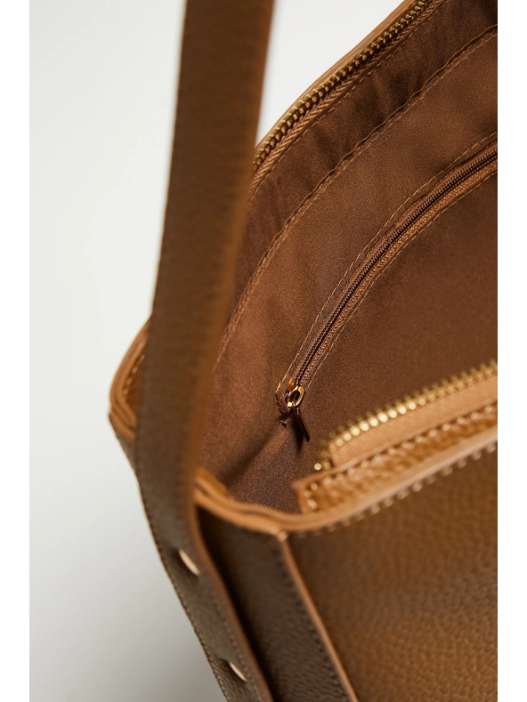 Moodo Бежова дамска чанта