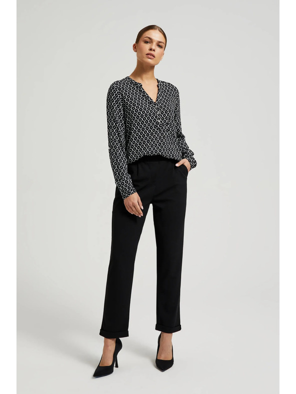 Moodo Черно-бяла дамска риза