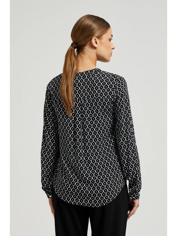 Moodo Черно-бяла дамска риза
